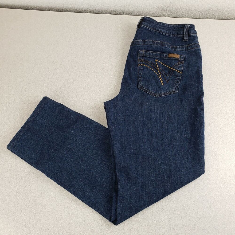 Pendleton womens Blue Medium Wash High Rise Straight Leg Denim Jeans‎ Size 12